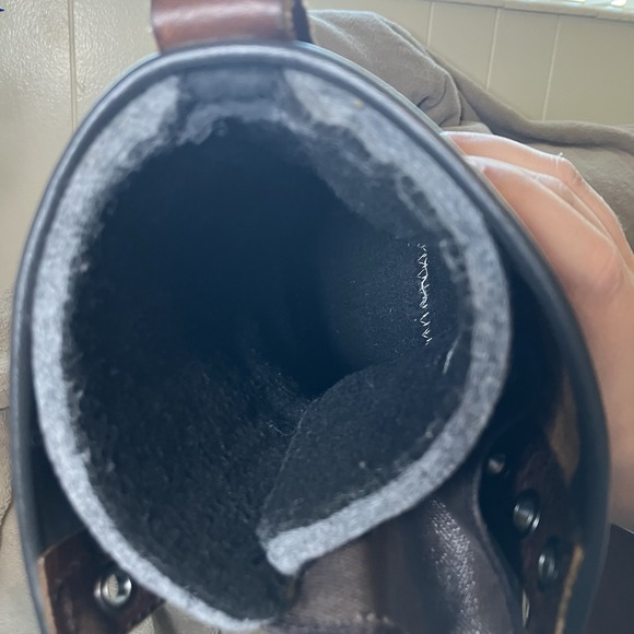 Sorel Snow Boots Waterproof Wooly Lined NM1561-010 Men's Size 10 Brown Rubber - Picture 5 of 7